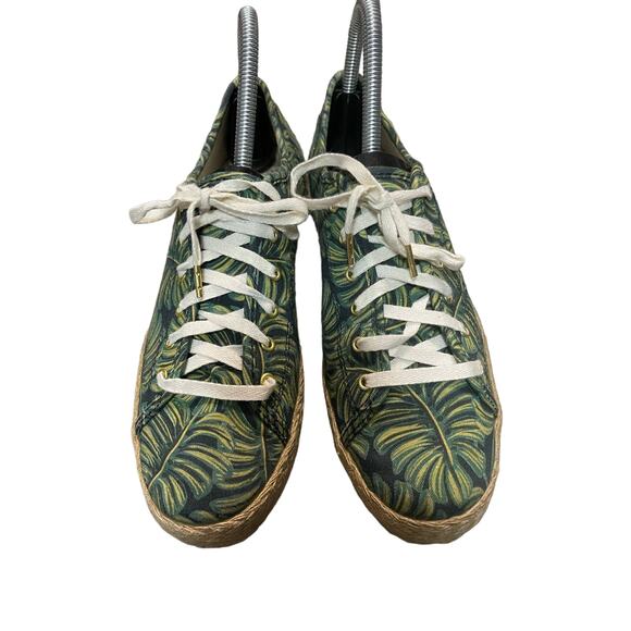 Keds x Rifle Paper Palm Leaf Espadrilles Sneaker Womens Sz 8 - Picture 1 of 8